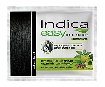 10 Pc Easy10 Minutes Herbal Hair Color Shampoo Base Black Herbs by OMG-Deal