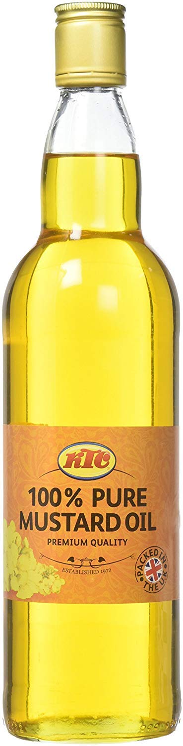 KTC 100% Pure Mustard Oil - Non Edible - 750ml Bottles - 2 Pack