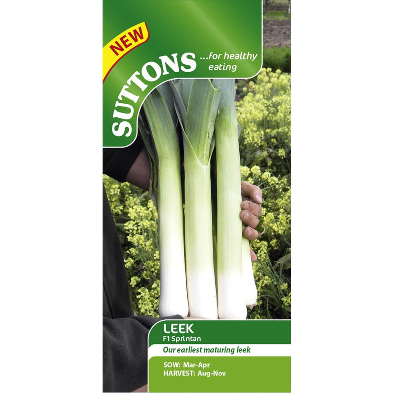 Suttons Seeds F1 Leek Sprintan Seeds