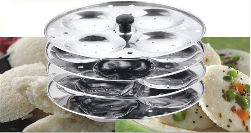 Vinod STAINLESS STEEL 4 TIER IDLI STAND MAKER SOUTH INDIAN DISH