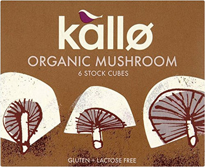 (4 PACK) - Kallo - Mushroom Stock Cubes | 66g | 4 PACK BUNDLE