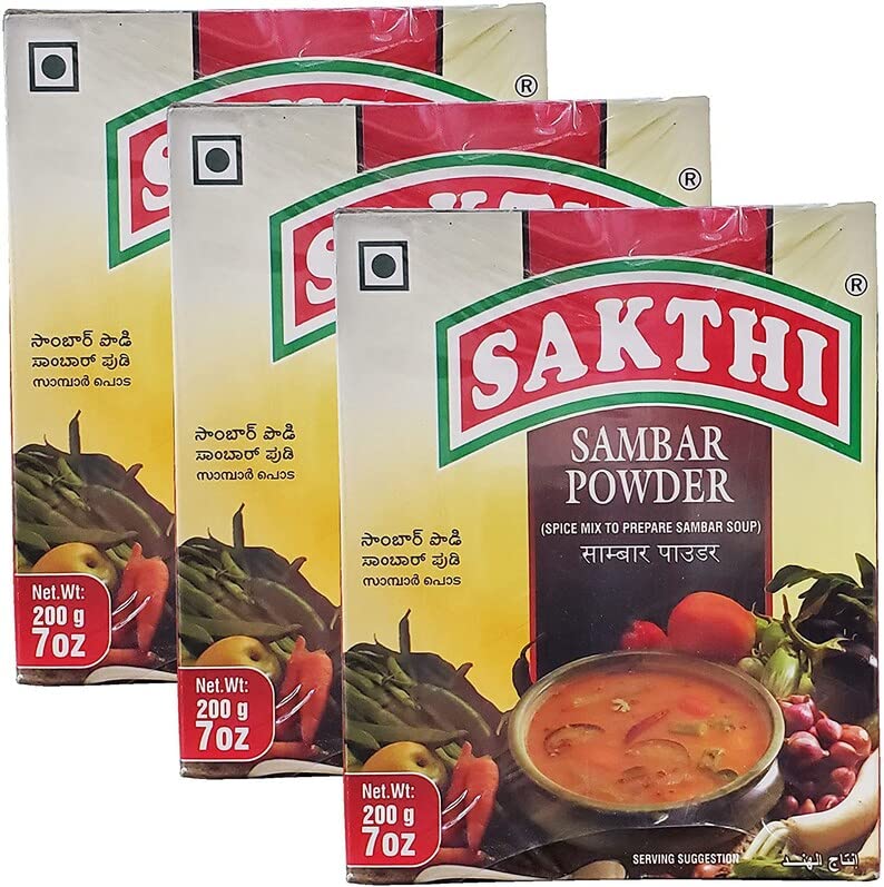 Sakthi Sambar Powder | Sakthi Masala | Sambar Powder 200 grams | Pack of 3