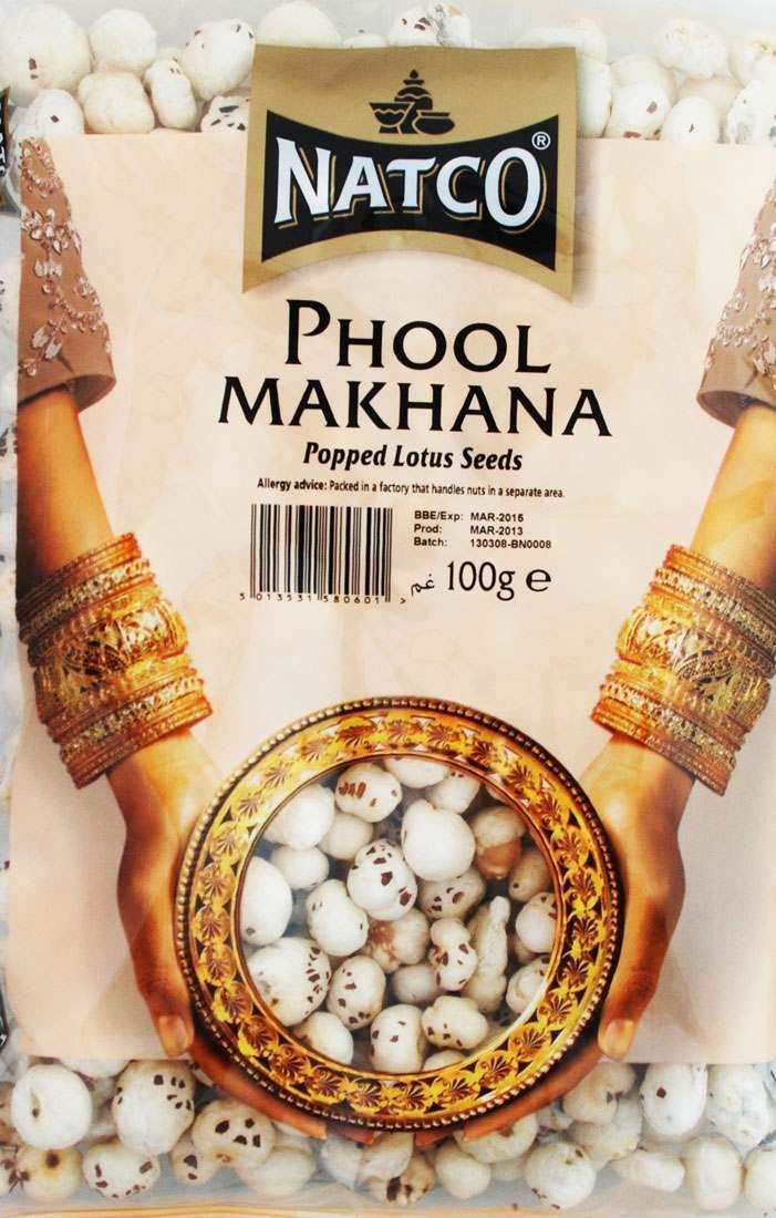 Natco Phool Makhana (Popped Lotus Seeds) 100g