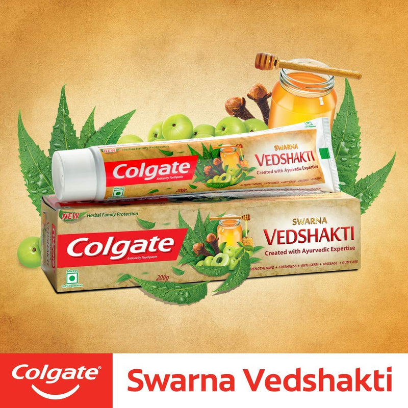 Colgate Swarna Vedshakti Toothpaste - 200 gms