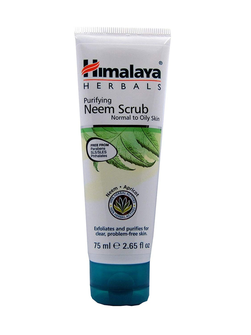 Himalaya Herbals Purifying Neem Scrub 75 ml Ayurvedic Beauty Products x 2