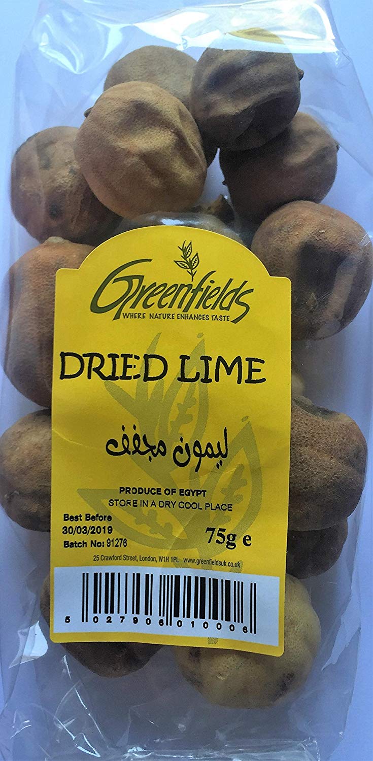 Dried Lime 75g Greenfields (Pack of 2)