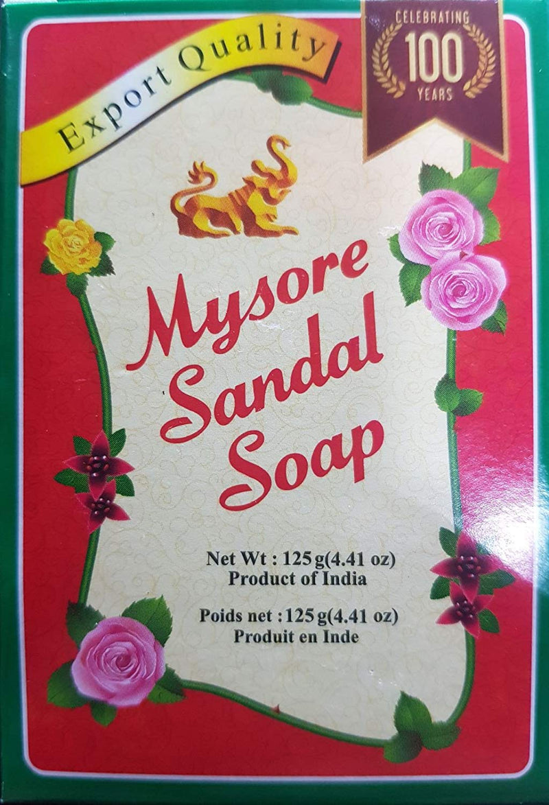 Mysore sandal soap 125g x 12pc with Pure Sandalwood Oil Export Quality