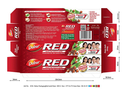 Red Manjan Toothpaste 200g toothpaste by Dabur