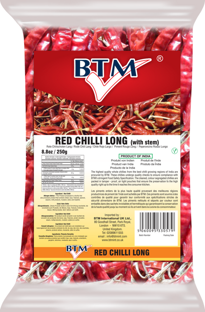 BTM RED CHILLI LONG 100G
