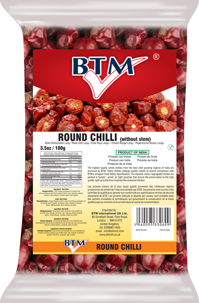 BTM ROUND CHILLI 100G