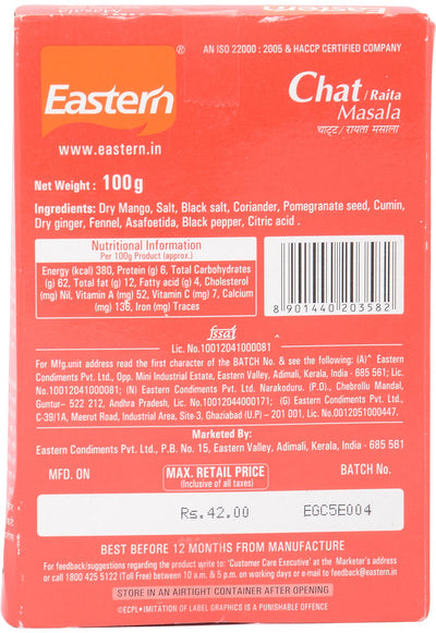 EASTERN CHAT MASALA 100G