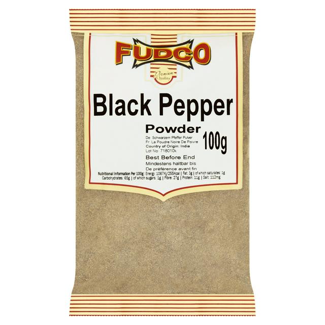 FUDCO BLACK PEPPER GROUND 100G POWDER