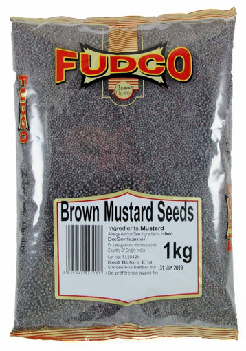 FUDCO BROWN MUSTARD 1KG SEEDS LARGE