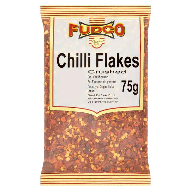 FUDCO CHILLI FLAKES  HOT 75G CRUSHED