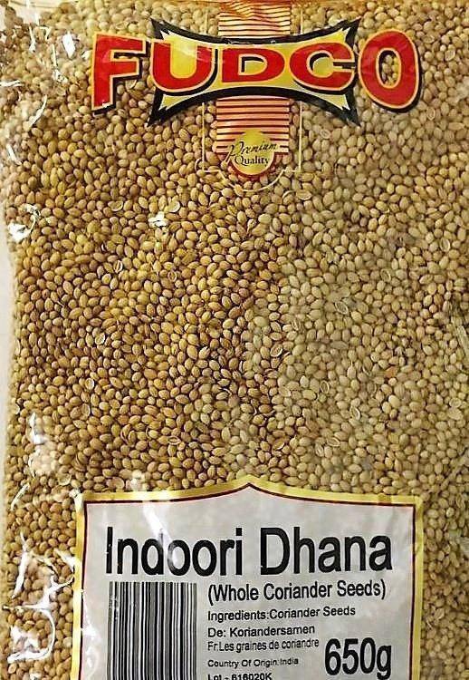 FUDCO INDOORI DHANA 650G CORIANDER SEEDS