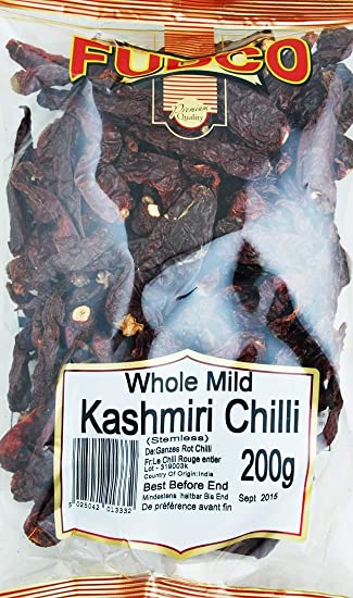 FUDCO KASHMIRI CHILLI WHOLE 200G