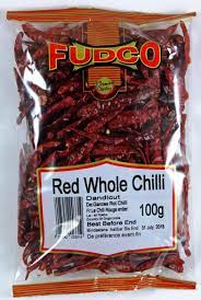 FUDCO WHOLE RED CHILLI 100G