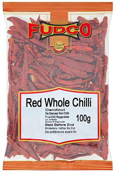 FUDCO RED CHILLI WHOLE 200G DANDICUT