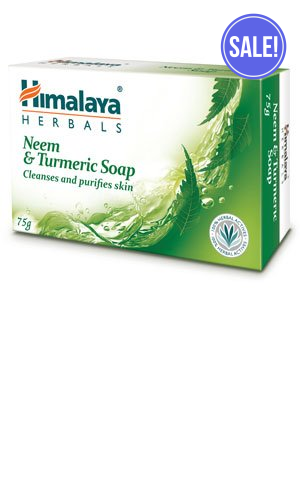 Himalaya Herbals Neem & Turmeric Soap Cleanses and Purifies Skin x 3